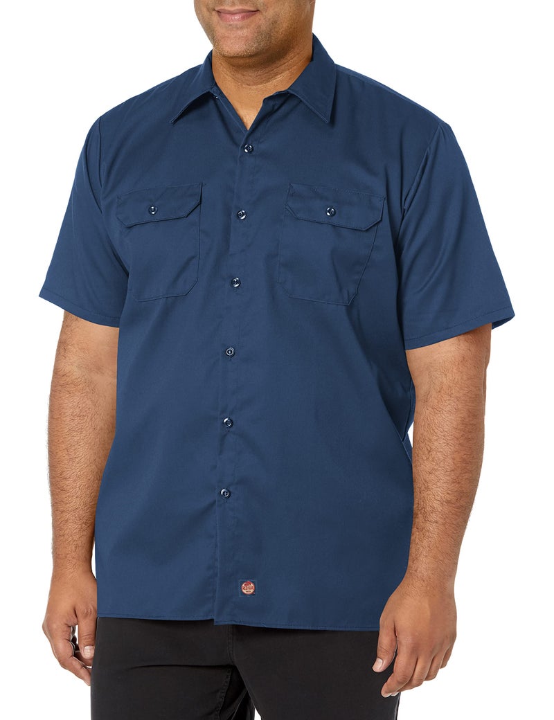 Red Kap mens Utility Uniform Shirt, Navy, 4X-Large US - Image 1
